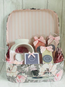 Medium Floral Suitcase Gift