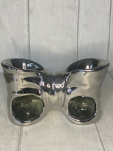 Load image into Gallery viewer, Silver Bow Burner - Two Bowls